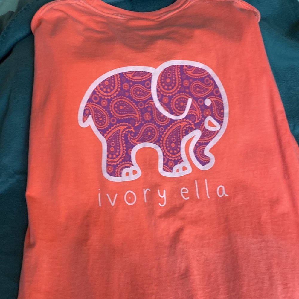 Ivory Ella Coral Oversized Long Sleeve T